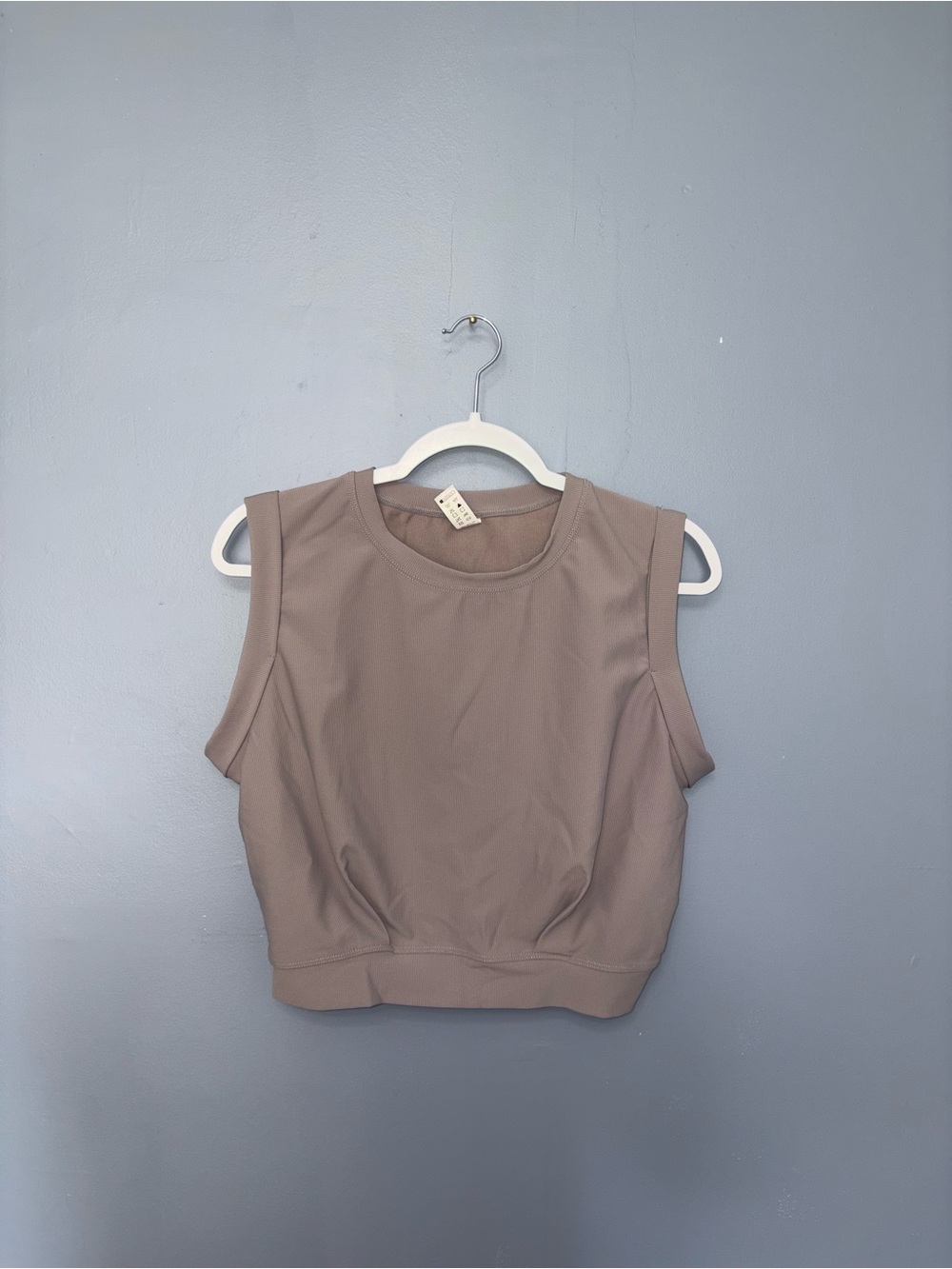 Halara | Gray Ribbed Top | Size Medium